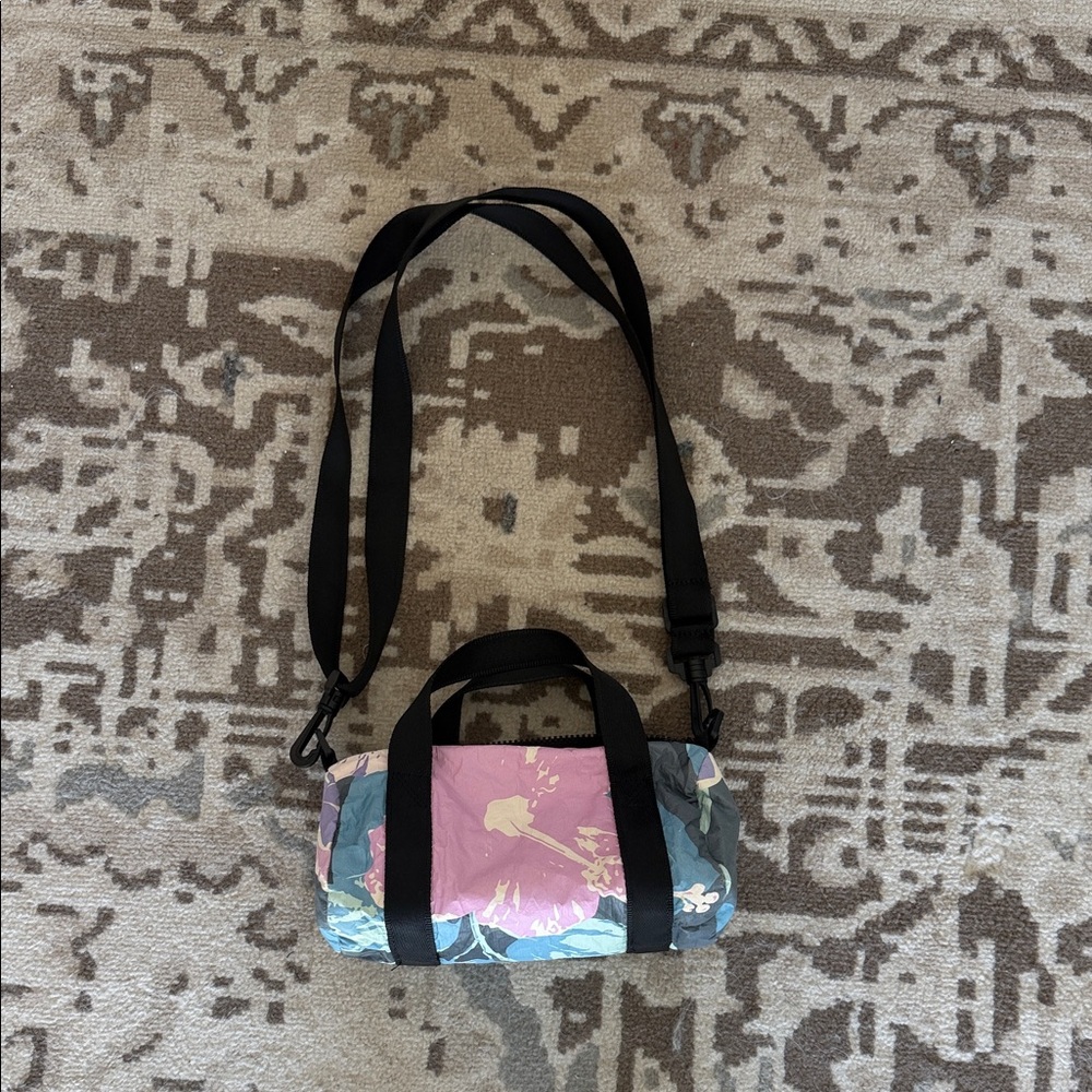 ALOHA Collection Pink and Blue Floral Crossbody Bag